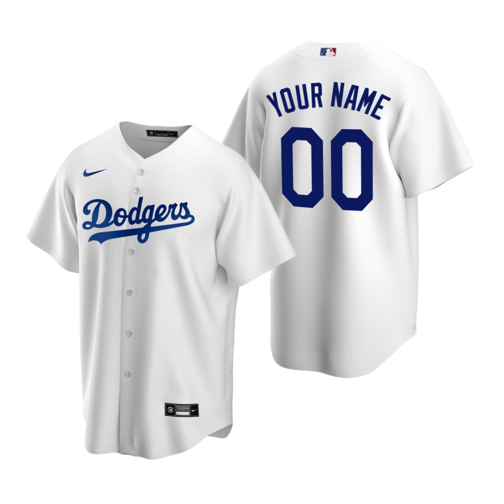 Men's Los Angeles Dodgers Custom Nike White 2020 Stitched MLB Flex Base Jersey on sale,for Cheap