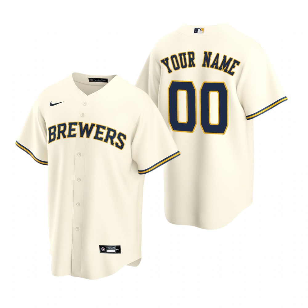 اسعار مفاتيح كهرباء باناسونيك Men's Milwaukee Brewers Custom Nike White Stitched MLB Cool Base Jersey بي فور قيمر