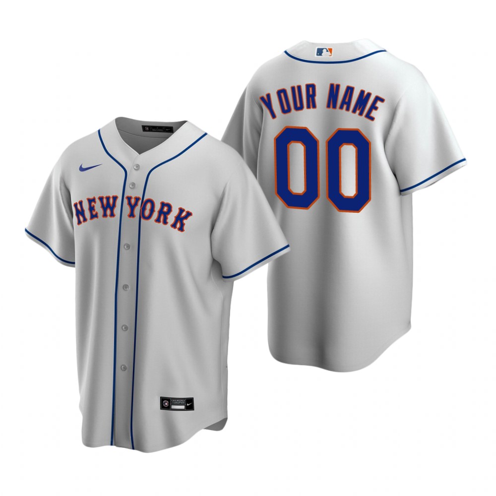 Men's New York Mets Custom Nike White Stitched MLB Cool Base Home ...