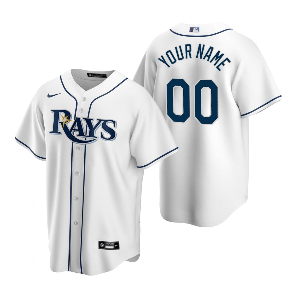 Men's Tampa Bay Rays Majestic Light Blue 2018 Players' Weekend Authentic Flex Base Custom Jersey