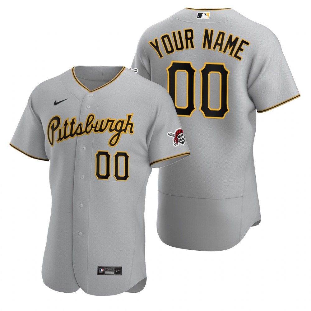 Men's Pittsburgh Pirates Custom Nike Black Stitched MLB Flex Base