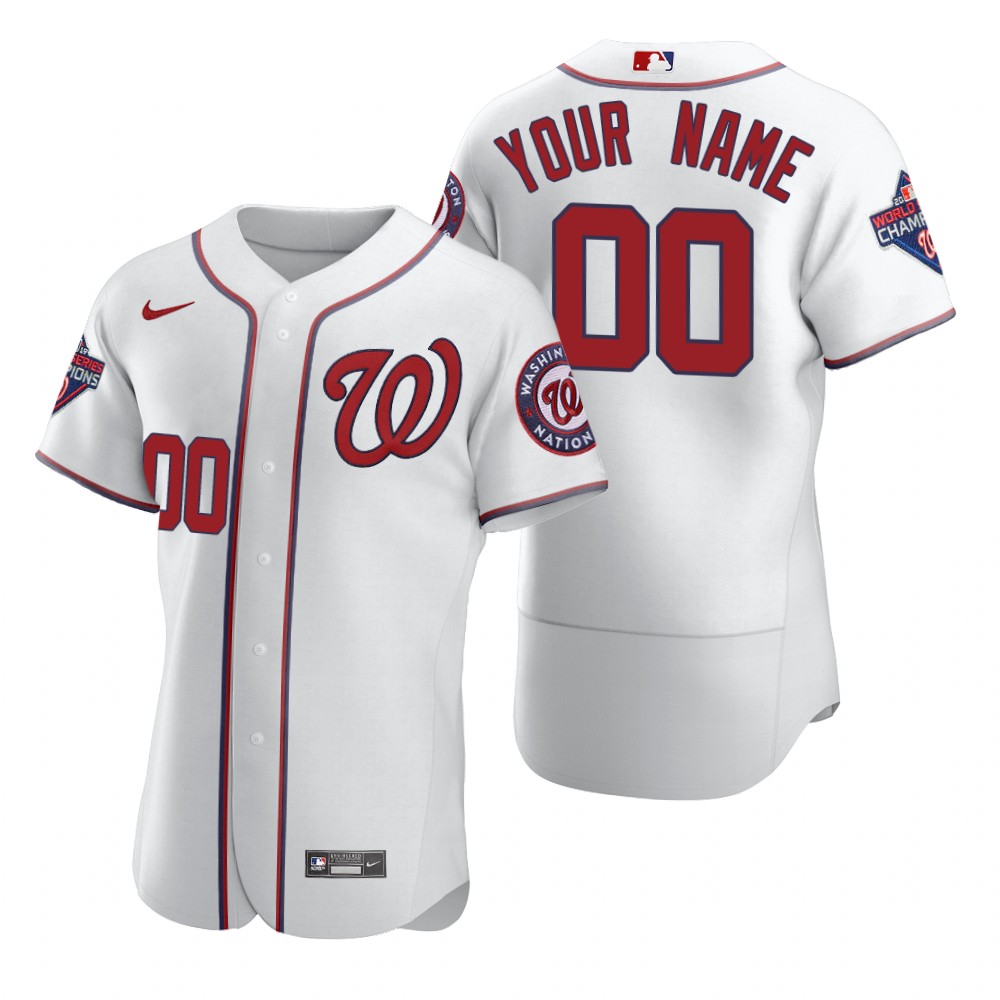 Washington Nationals MLB gray/red Dynasty Series DC baseball jersey SZ 2XL