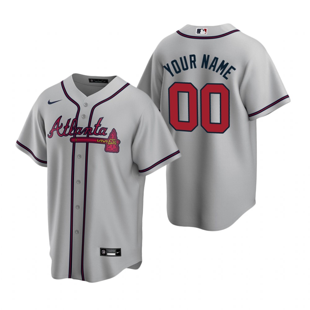 Atlanta braves gray jersey Clearance