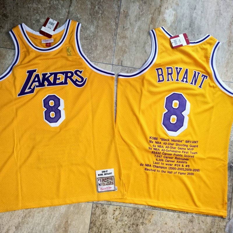 Kobe Bryant #24 Lakers City Edition Lore Series BLACK MAMBA! NWT & WISH patch