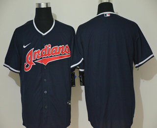 indians navy jersey