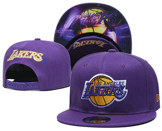 Men's Los Angeles Lakers #23 LeBron James Purple Snapback ...