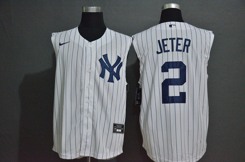 Nike Men's New York Yankees Derek Jeter #2 Gray Cool Base Jersey