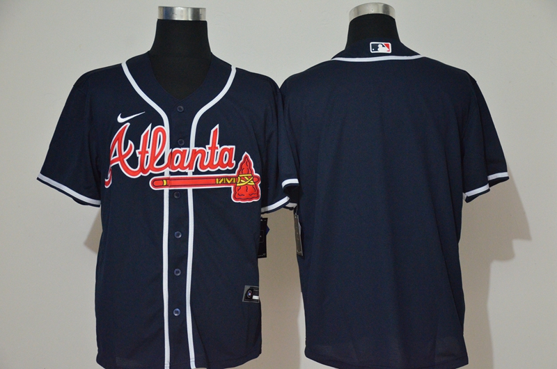 navy blue braves jersey