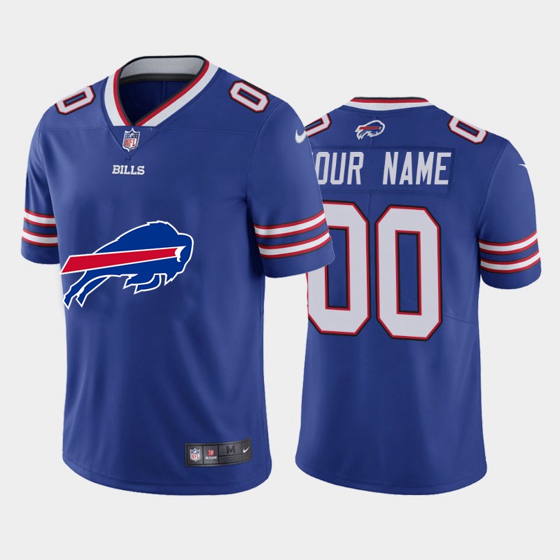 Nike Buffalo Bills Customized White Team Big Logo Vapor Untouchable