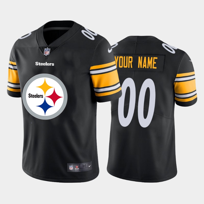 Nike Pittsburgh Steelers Customized Black Team Big Logo Vapor