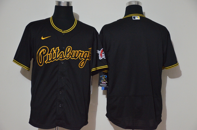 Men's Pittsburgh Pirates #55 Josh Bell Black Stitched MLB Cool Base