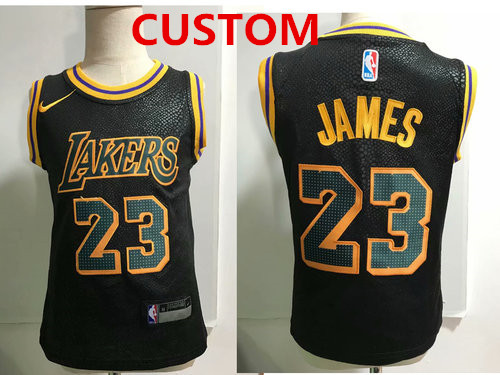 custom black lakers jersey