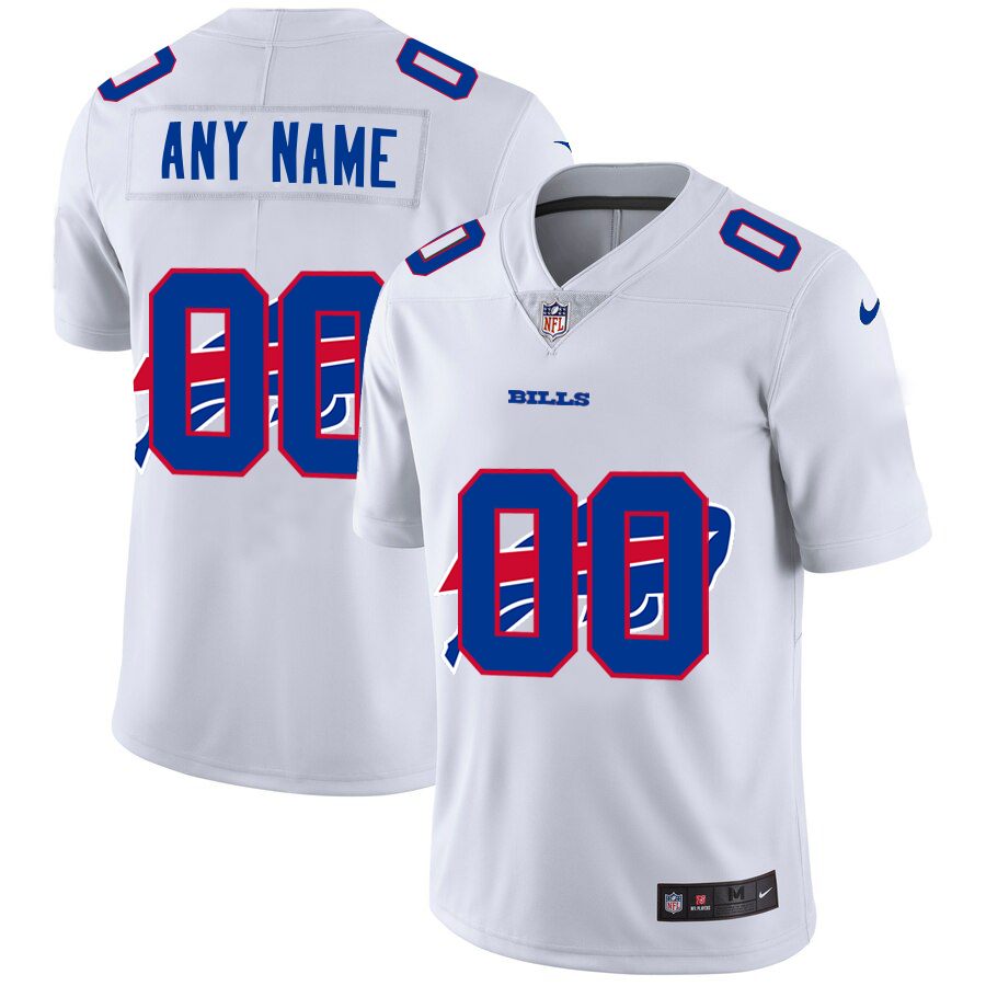 Nike Buffalo Bills Customized White Team Big Logo Vapor Untouchable