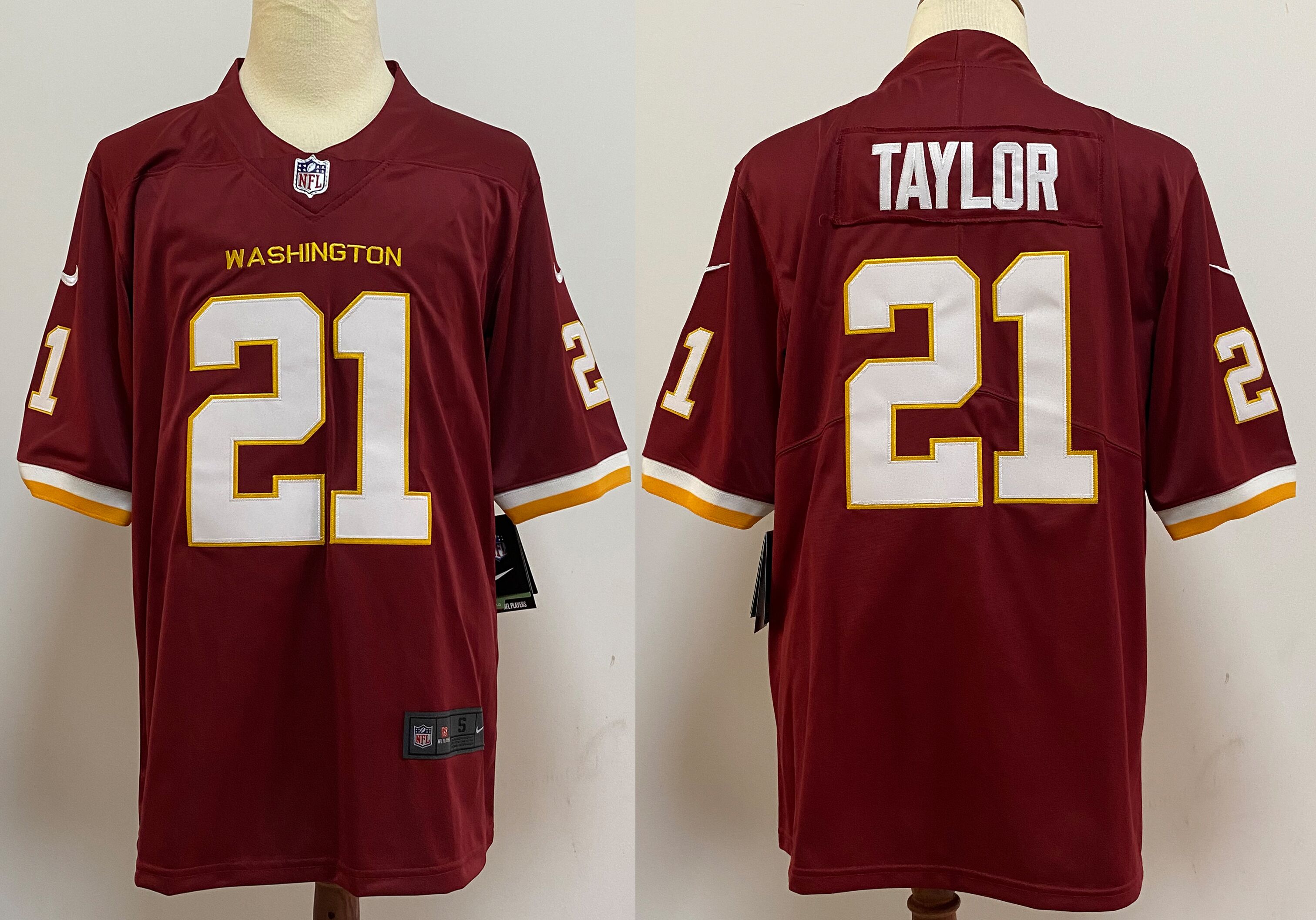 Men's Washington Redskins #21 Sean Taylor Burgundy Red NEW 2020 Vapor