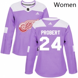 NHL Minnesota Wild Hockey Fights Cancer Adidas Practice Jersey Purple Black 44