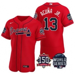 mens red braves jersey