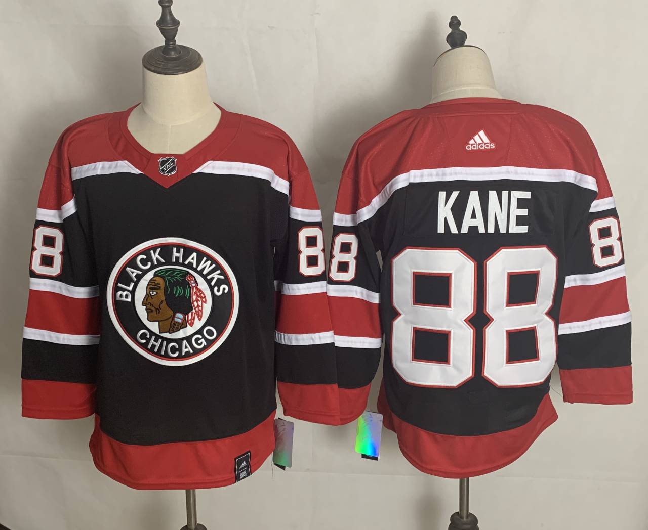 KANE CHICAGO BLACKHAWKS AUTHENTIC ADIDAS REVERSE RETRO HOCKEY