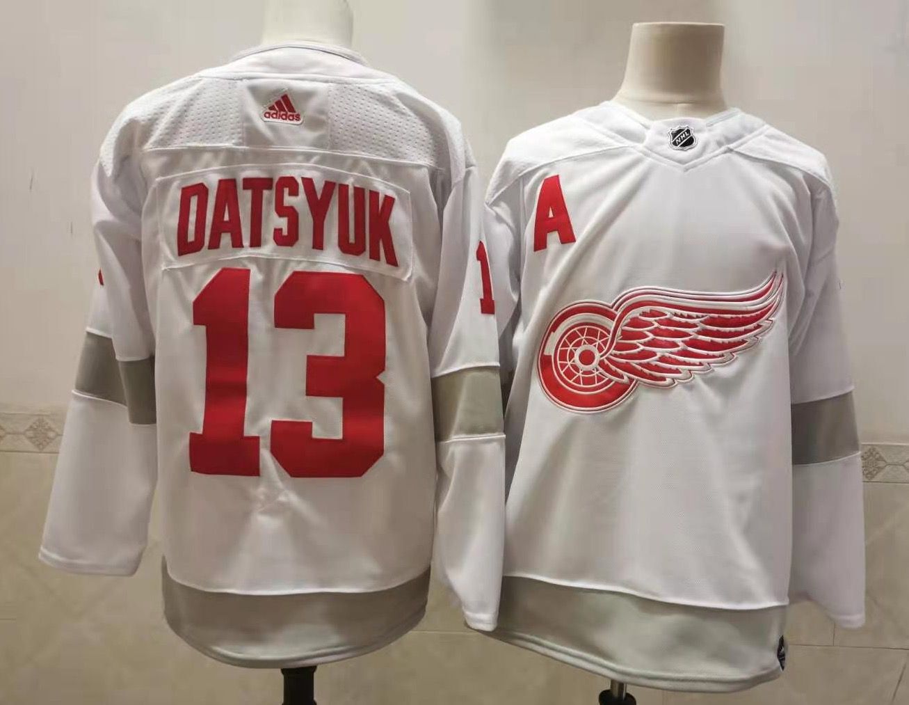 Adidas Detroit Red Wings White Dylan Larkin Authentic Pro Jersey