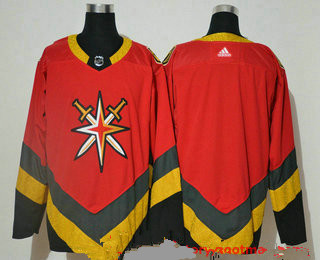 NEW FLEURY SIZE 52 L VEGAS KNIGHTS AUTHENTIC ADIDAS REVERSE RETRO RED JERSEY  NWT