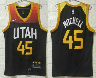 City Edition Donovan Mitchell #45 Utah Jazz Basketball Jerseys