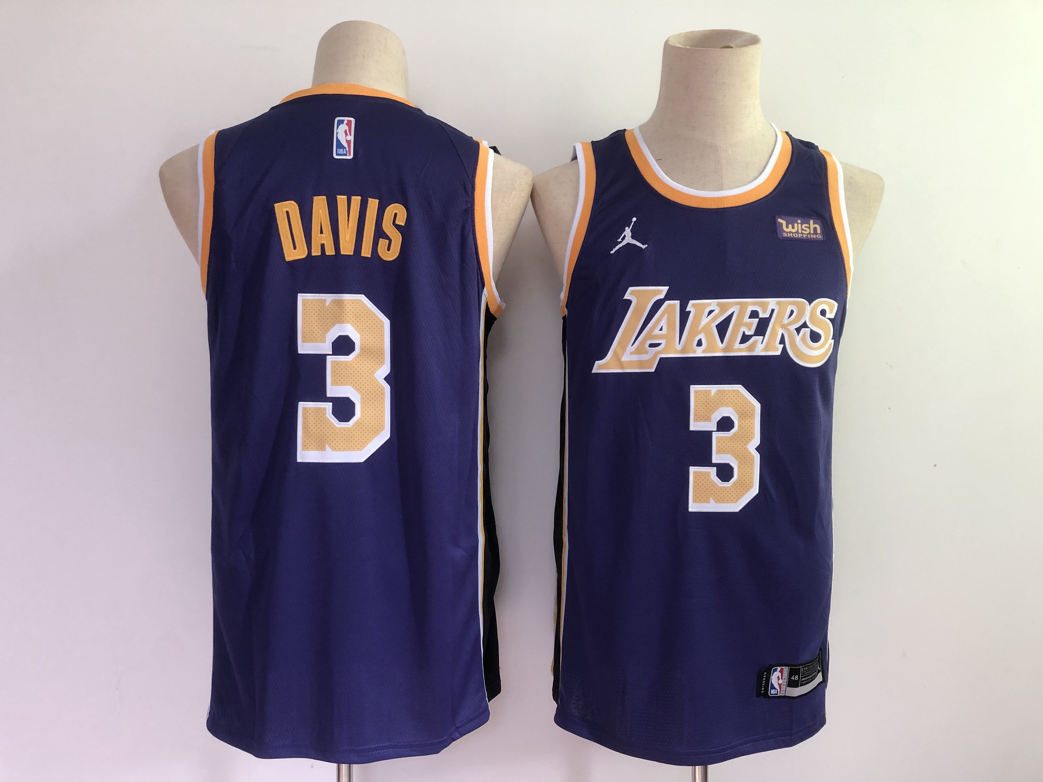 Men's Anthony Davis Los Angeles Lakers Stitched Jersey