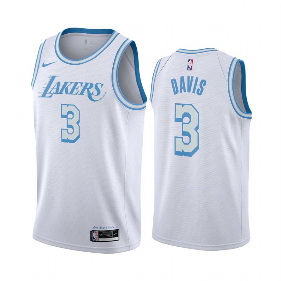 Nike Lakers #23 LeBron James White NBA Swingman 2020-21 City Edition