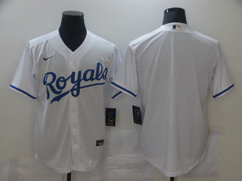 Men Kansas City Royals Blank White Game Nike MLB Jerseys on sale,for