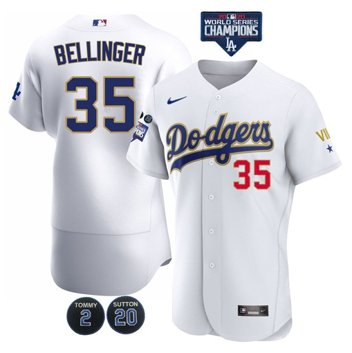 dodgers championship gold jersey