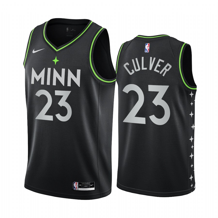 Nike Timberwolves 1 Anthony Edwards Black NBA Swingman 202021 City