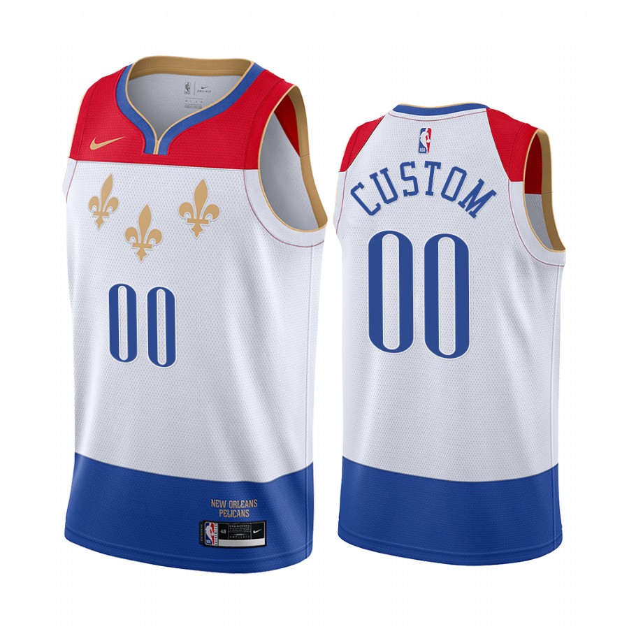 Men's New Orleans Pelicans Nike White 2019/20 Swingman Custom Jersey - City  Edition