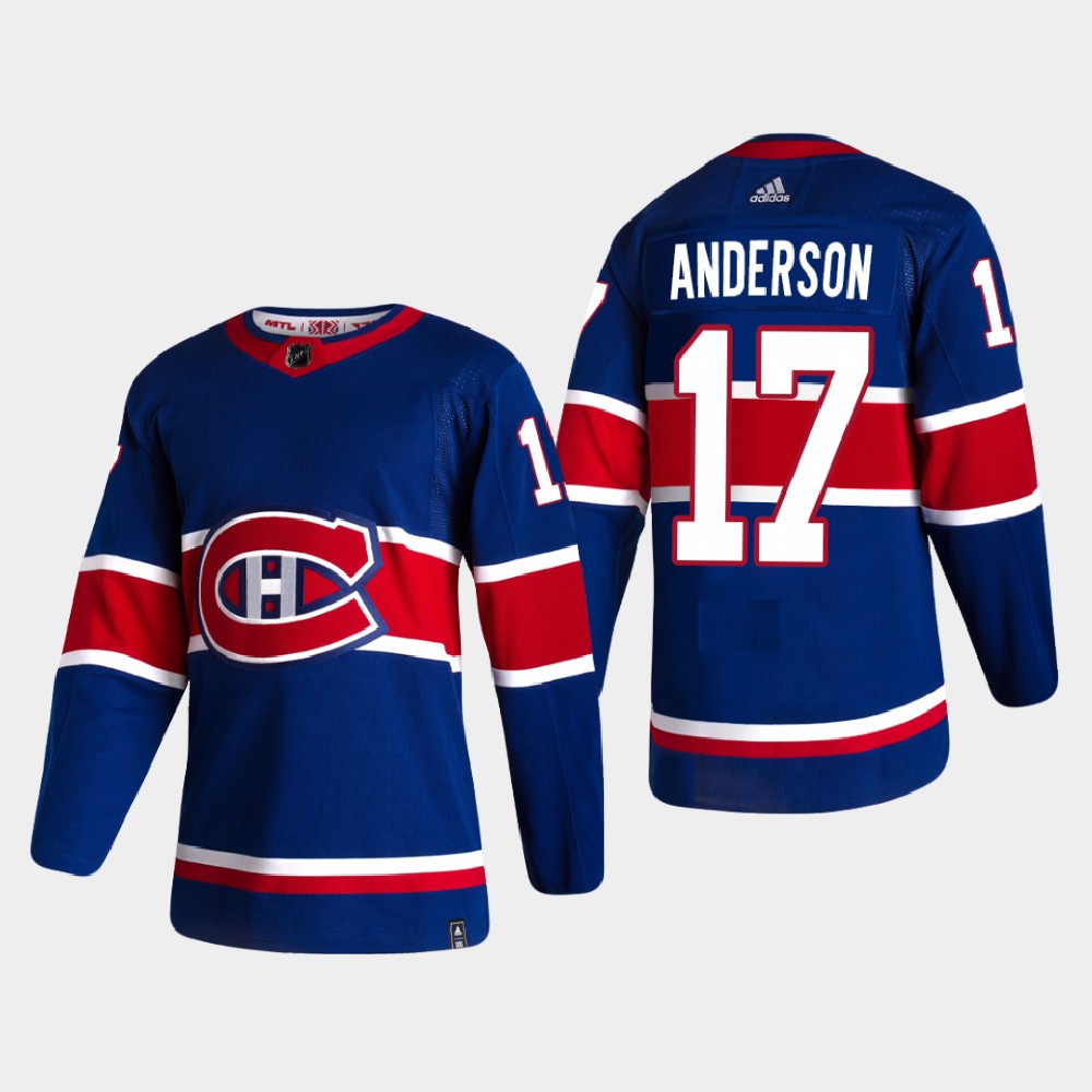 Montreal Canadiens adidas 2020/21 Reverse Retro Authentic Jersey - Blue