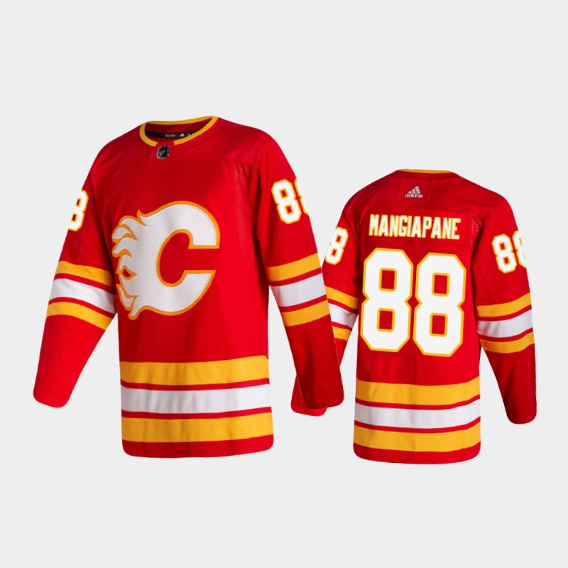 1987-88 Perry Berezan Game Worn, Signed Calgary Flames Jersey