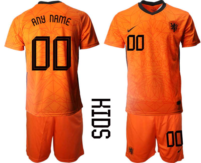 2021 European Cup Netherlands home Youth blank soccer jerseys on sale