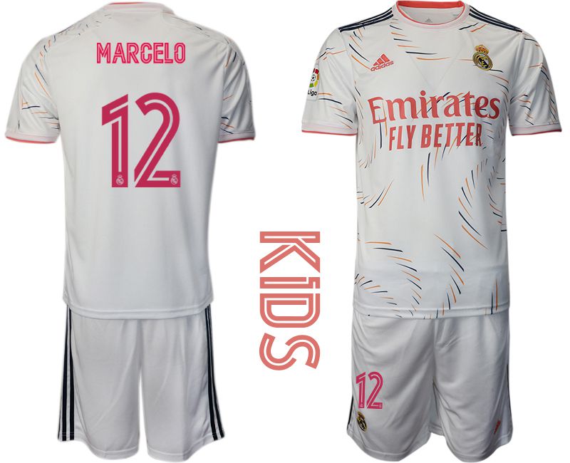 Youth 2021-2022 Club Real Madrid home white 25 Adidas Soccer Jersey on sale,for Cheap,wholesale 