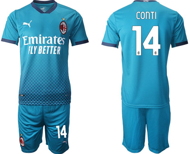 Men 20202021 club AC milan away 22 blue Soccer Jerseys on sale,for