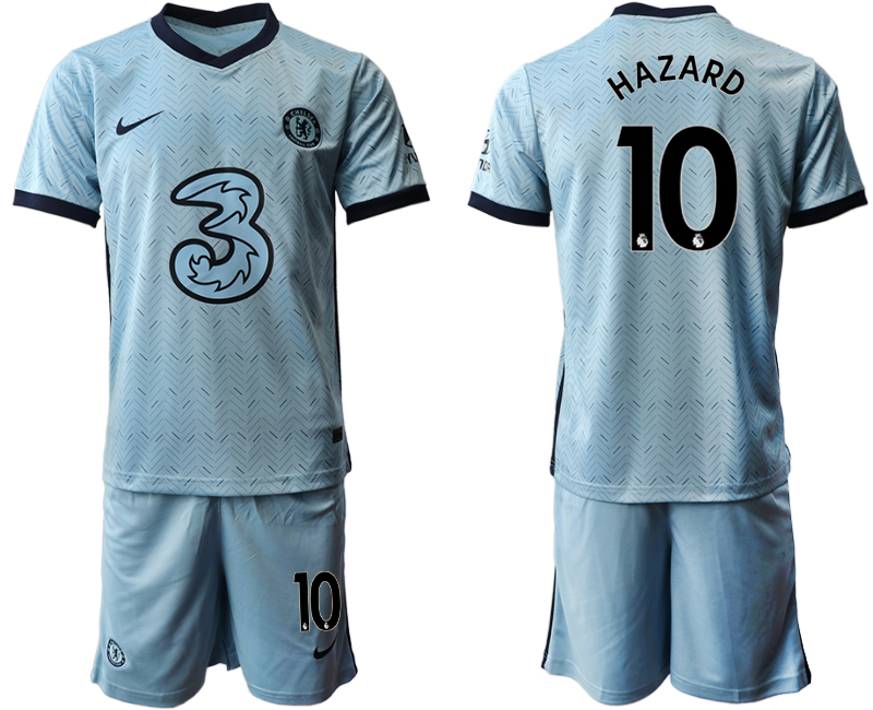Men 20202021 club Chelsea away Light blue 10 Soccer Jerseys on sale