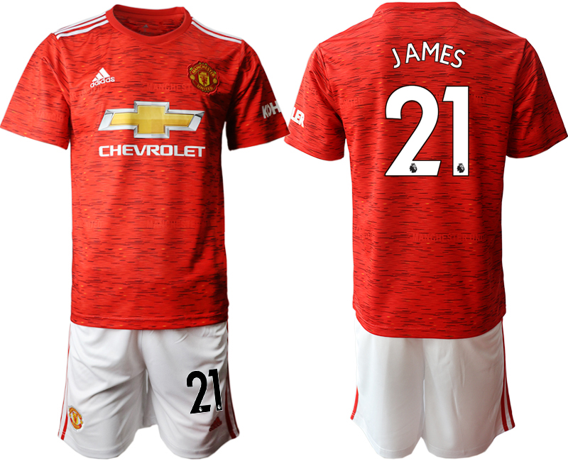 Men 20202021 club Manchester United home 17 red Soccer Jerseys on sale