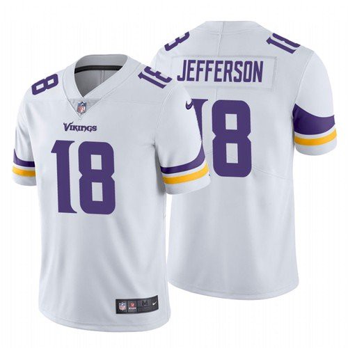 Nike Men's Minnesota Vikings Justin Jefferson #18 White Game