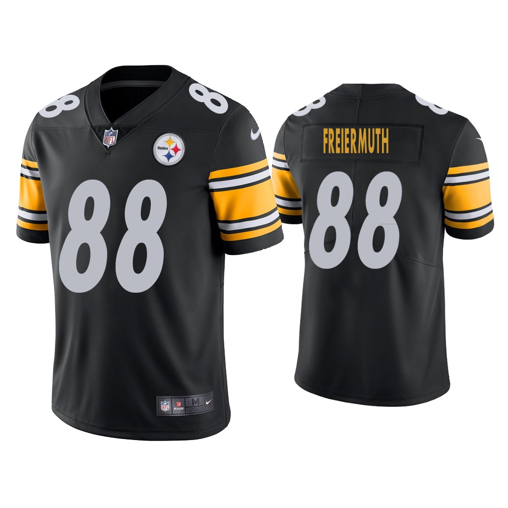 Men's Pittsburgh Steelers 88 Pat Freiermuth Vapor Limited Black Jersey