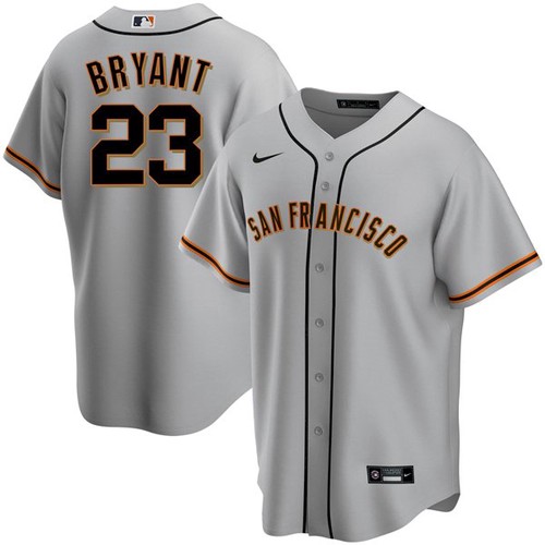 Men's San Francisco Giants #23 Kris Bryant Black Flex Base Nike Jersey ...