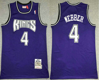 Majest NBA Mens Small Purple Sacramento Kings Jersey Swingman Mike Bibby #10