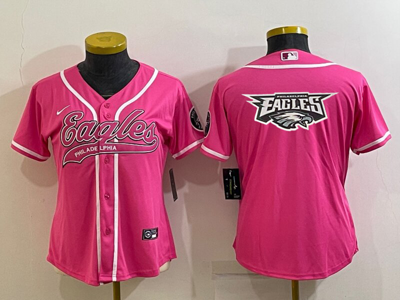 women's eagles jersey pink