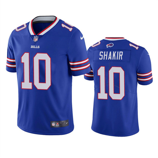 Men's Buffalo Bills 10 Khalil Shakir Blue Vapor Untouchable Limited