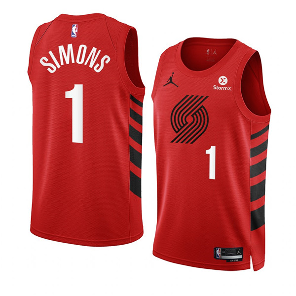 Trail Blazers Nike Association Swingman Anfernee Simons White Jersey - Rip City L