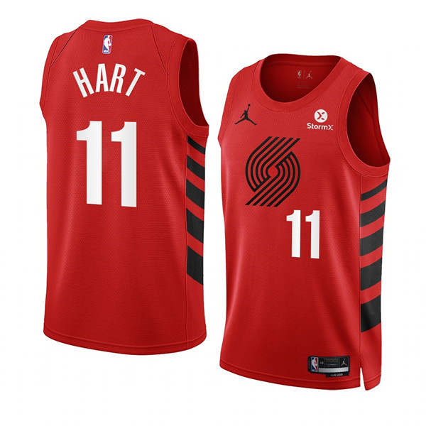 Men's Portland Trail Blazers #11 Josh Hart 2022-23 Red Statement ...