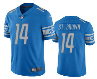 Men's Detroit Lions #14 Amon Ra St Brown White Vapor Untouchable