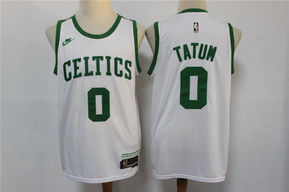 Men's Boston Celtics 0 Jayson Tatum 202223 Green City Edition