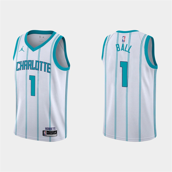 LaMelo Ball Charlotte Hornets Jersey Mens Large Jersey Size 50 Purple  Stitched