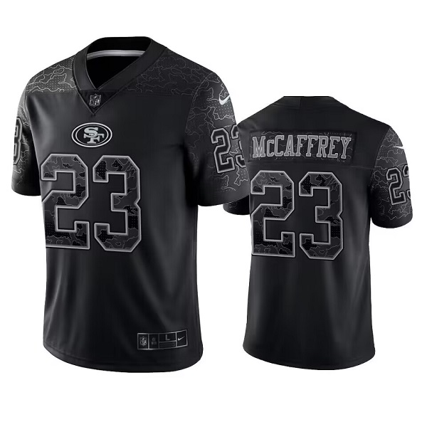 Men's San Francisco 49ers 23 Christian McCaffrey 2022 Black Vapor Untouchable Stitched Jersey