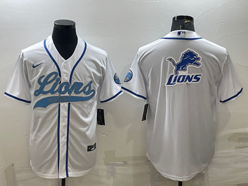 detroit lions baseball jersey